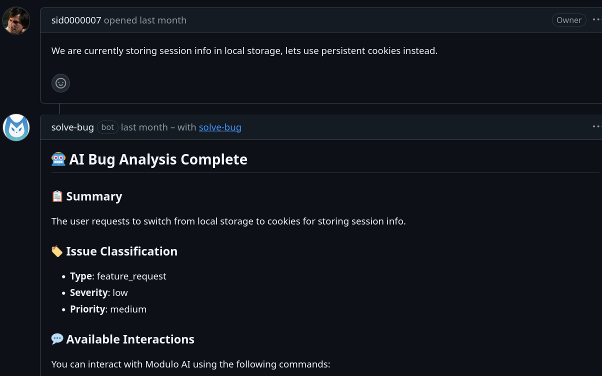 Modulo AI Bug Analysis Summary